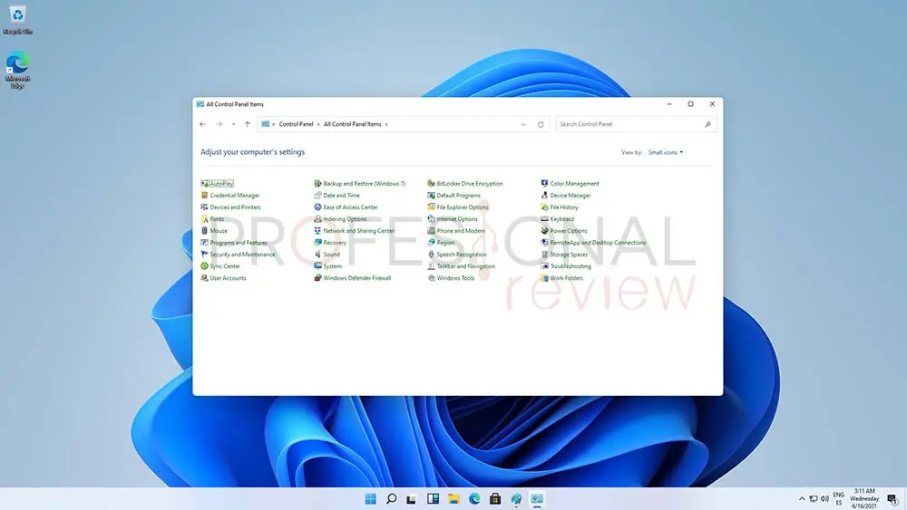 panel de control nuevo