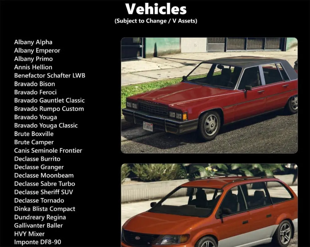 Vehículos GTA 6