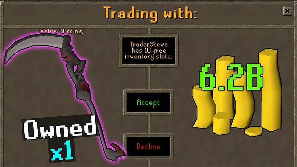 Trade armas RuneScape