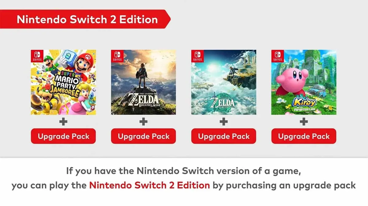 Nintendo Switch 2 Upgrade