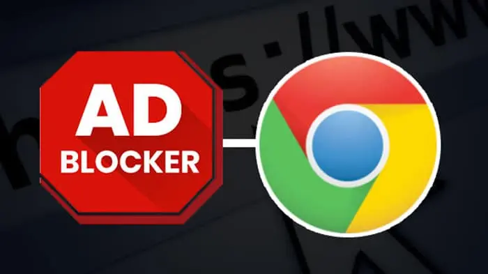 Logos de AdBlock y Google Chrome