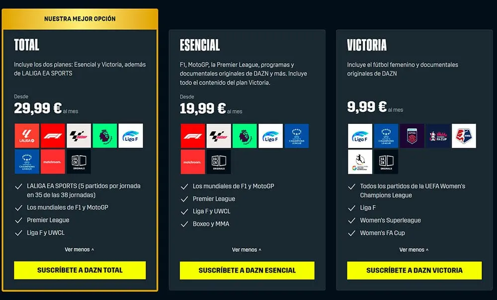 aumento de precio DAZN agosto 2023