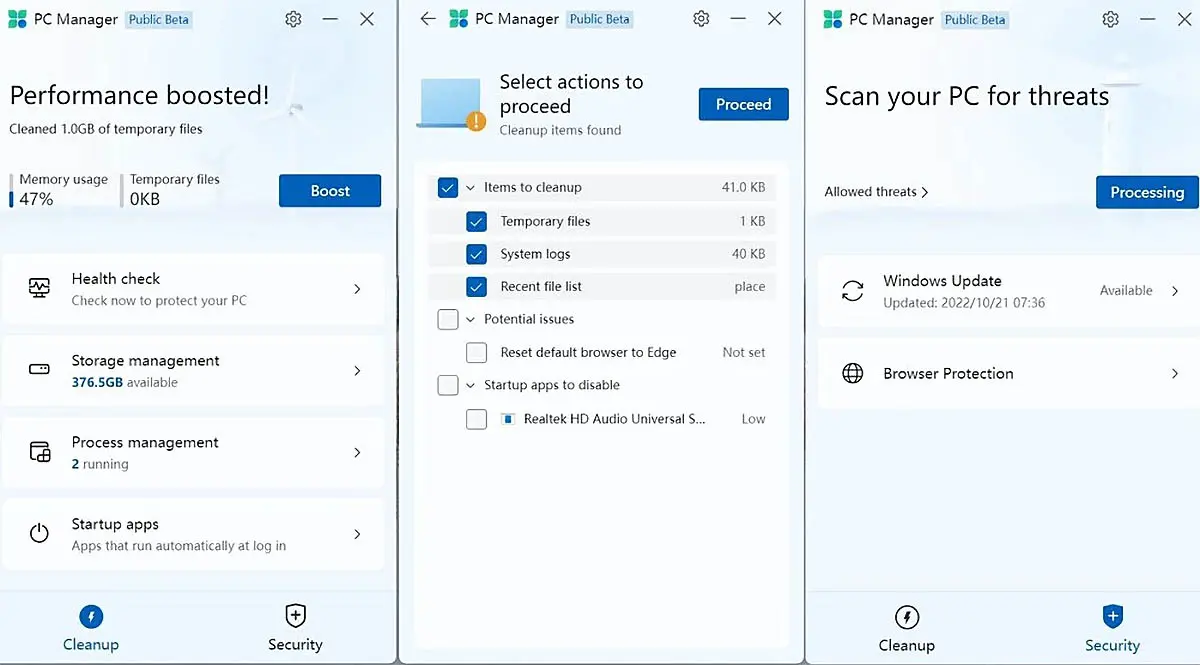 Windows PC Manager CCleaner